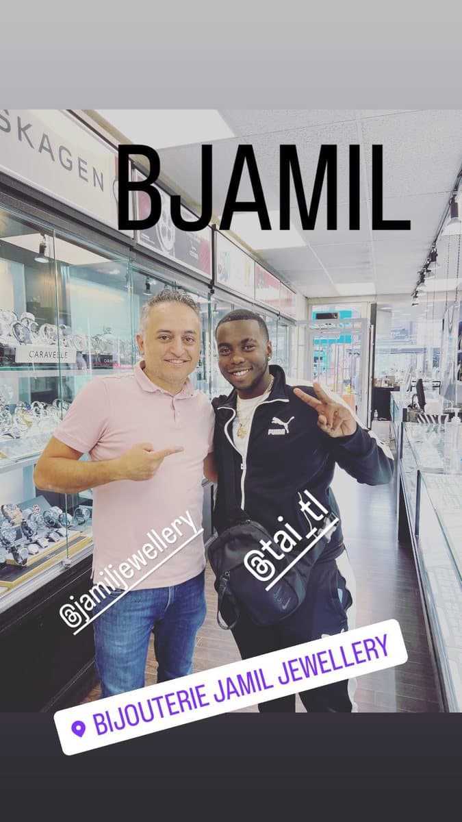 Avec Jamil à la boutique BJAMIL